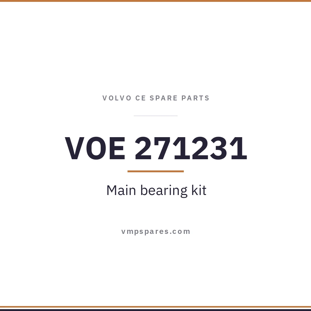 VOE 271231 – Main bearing kit