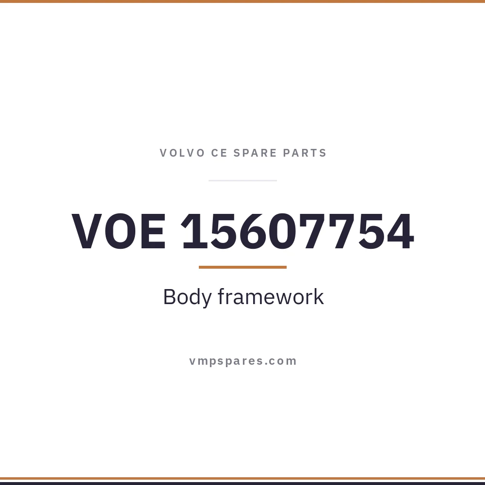 VOE 15607754 – Body framework