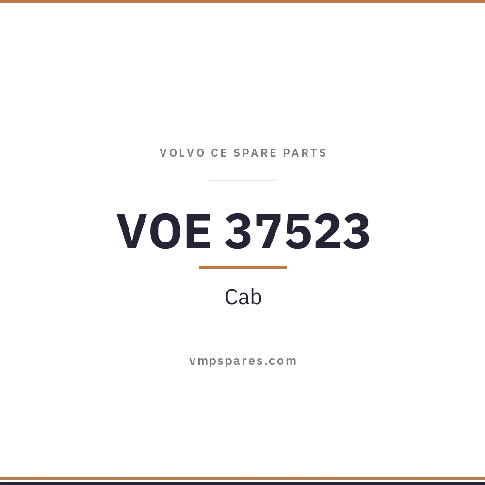 VOE 37523 – Cab