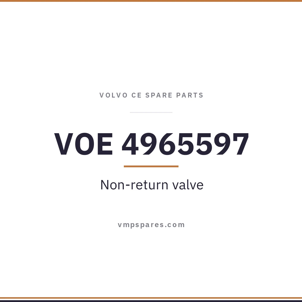 VOE 4965597 – Non-return valve
