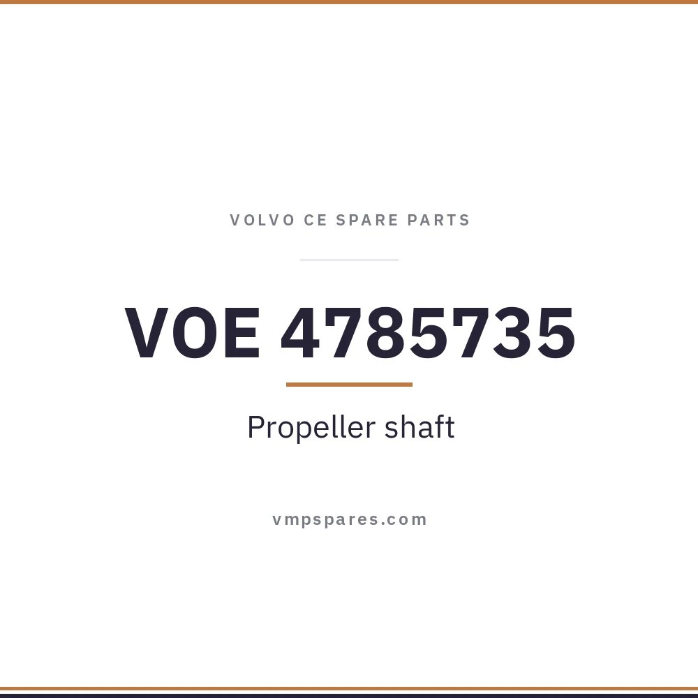 VOE 4785735 – Propeller shaft