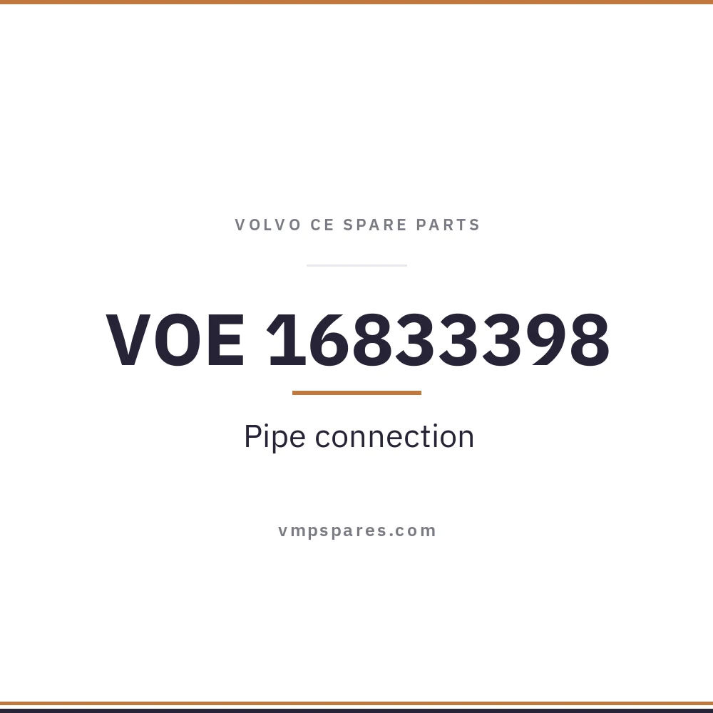 VOE 16833398 – Pipe connection