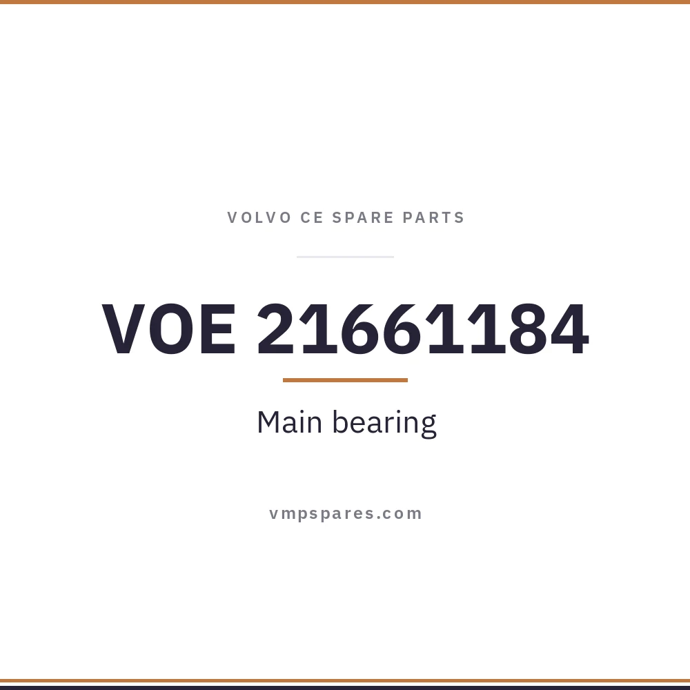 VOE 21661184 – Main bearing