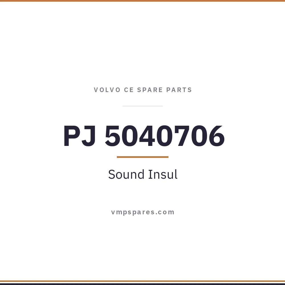 PJ 5040706 – Sound Insul