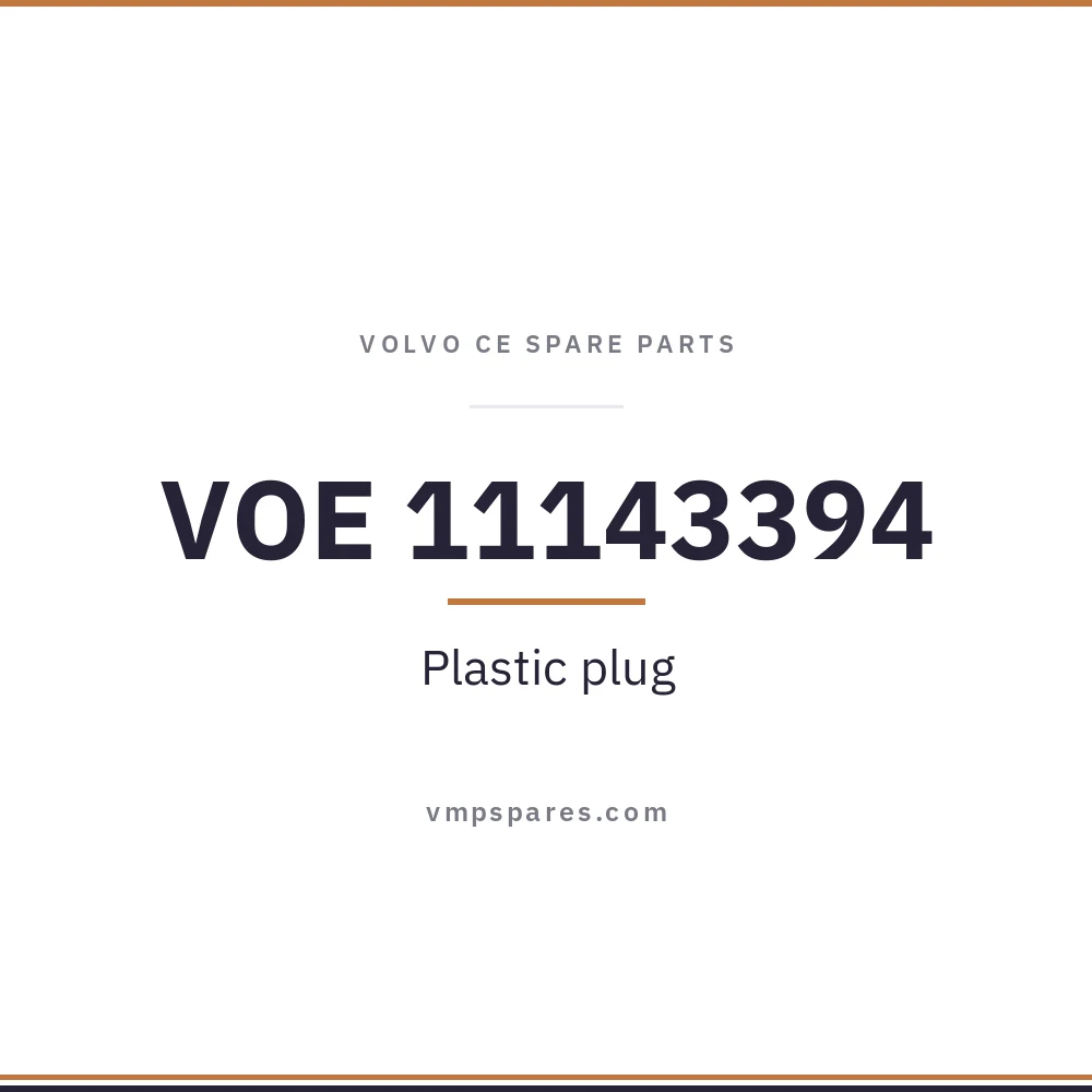 VOE 11143394 – Plastic plug