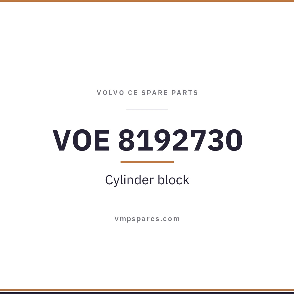 VOE 8192730 – Cylinder block