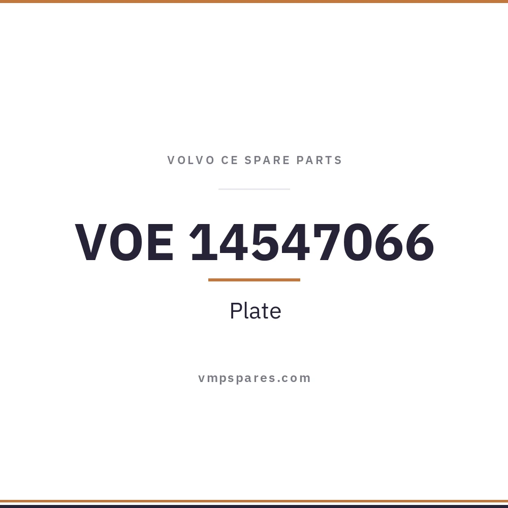 VOE 14547066 – Plate