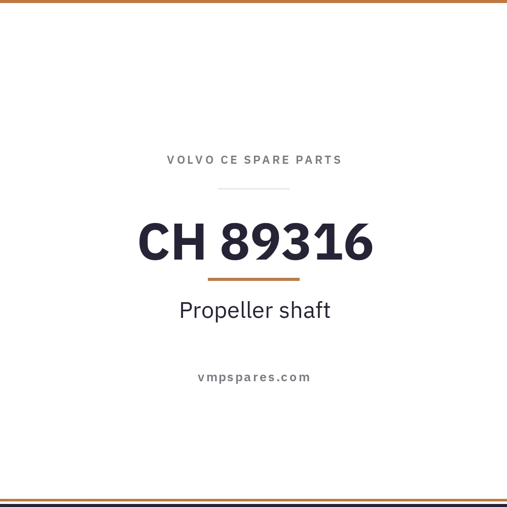 CH 89316 – Propeller shaft