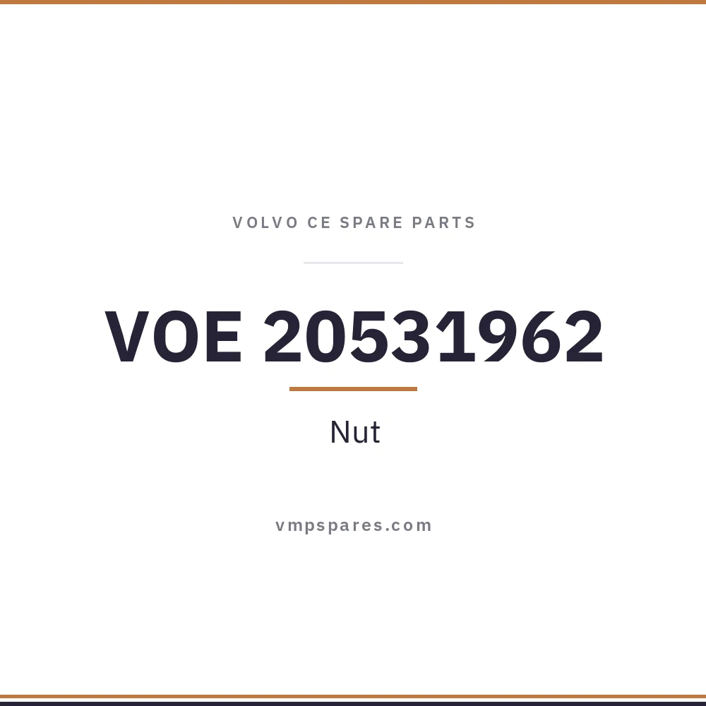 VOE 20531962 – Nut