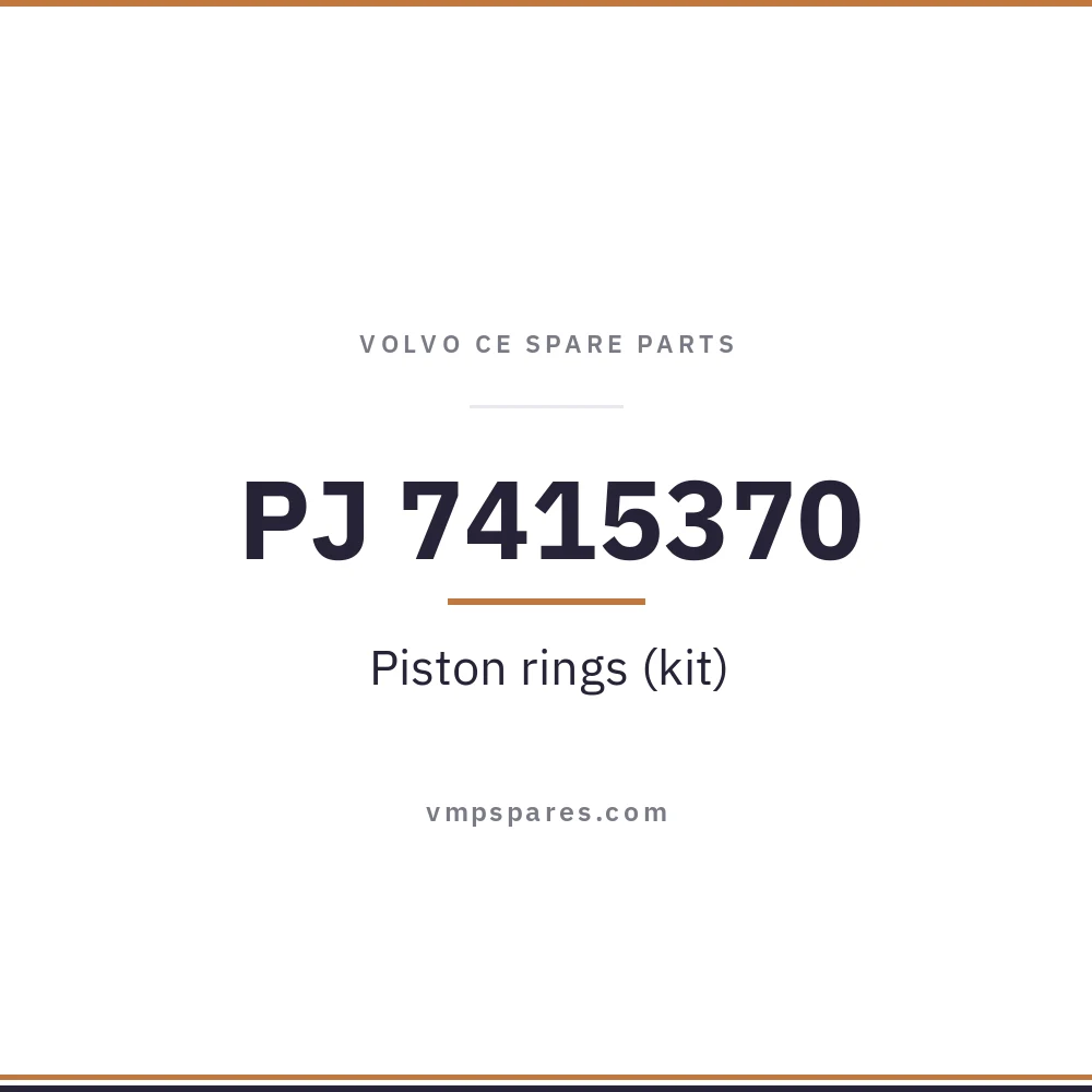 PJ 7415370 – Piston rings (kit)