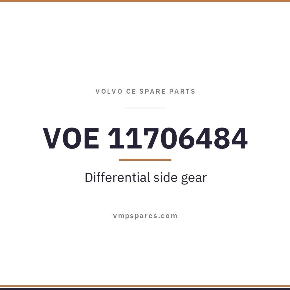 VOE 11706484 – Differential side gear