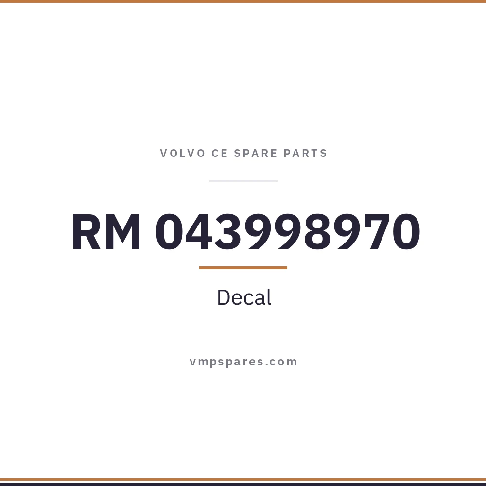 RM 043998970 – Decal