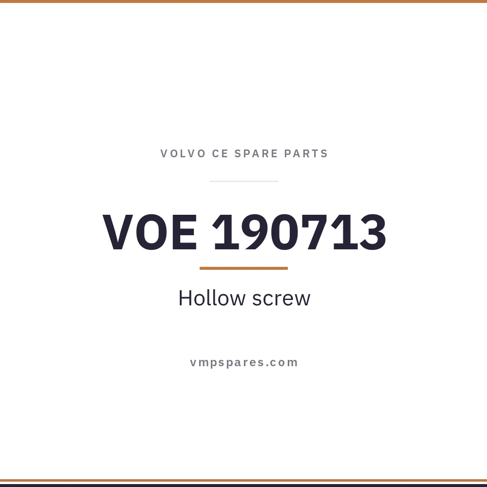 VOE 190713 – Hollow screw