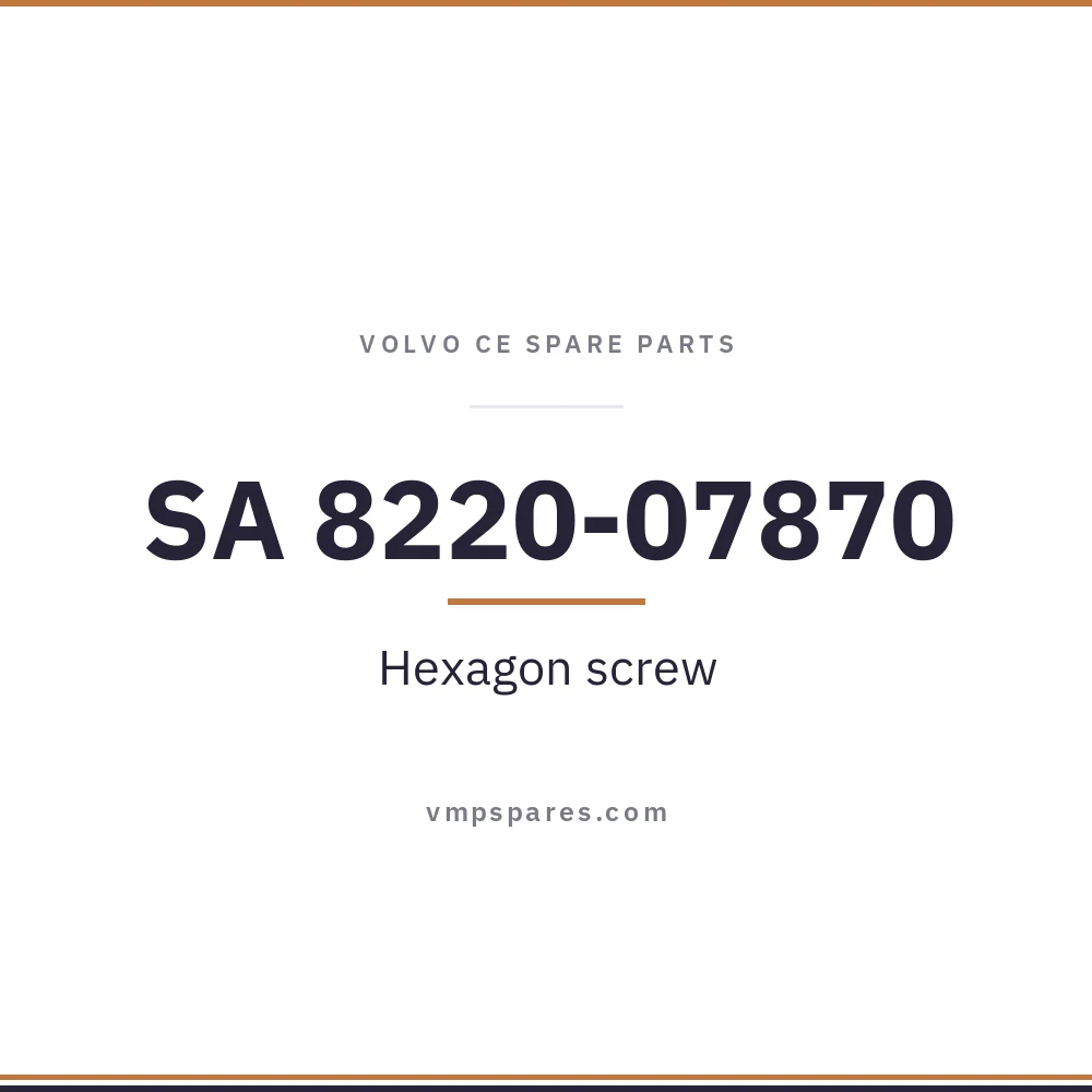 SA 8220-07870 – Hexagon screw