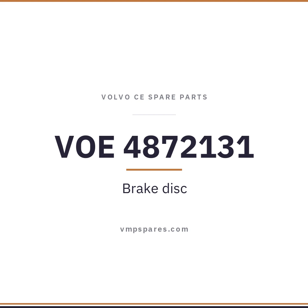 VOE 4872131 – Brake disc