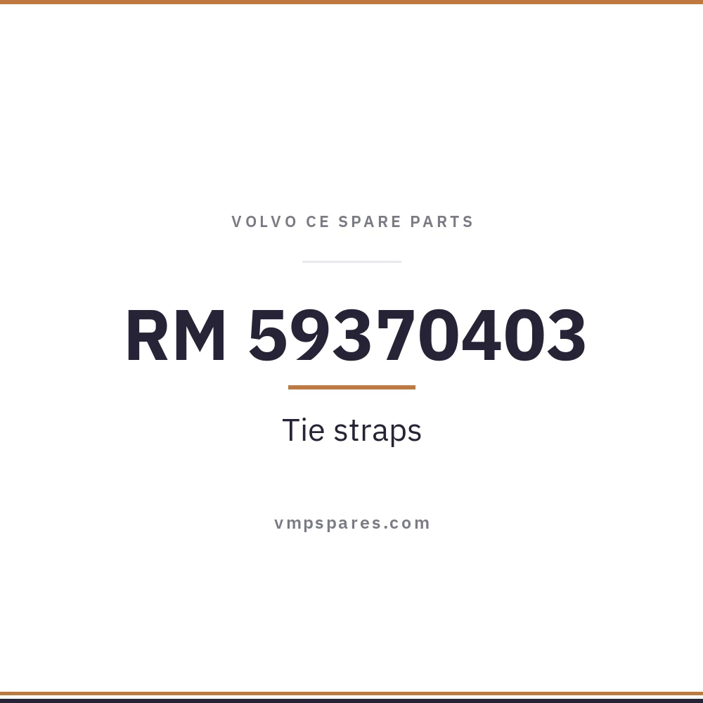 RM 59370403 – Tie straps