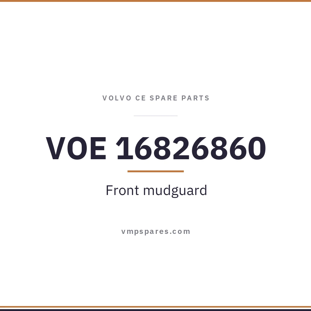 VOE 16826860 – Front mudguard