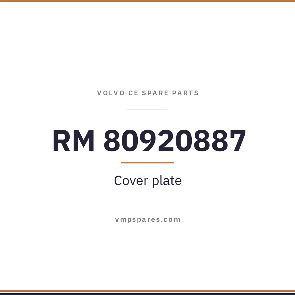 RM 80920887 – Cover plate