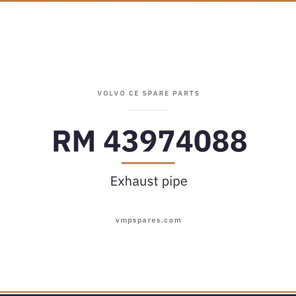 RM 43974088 – Exhaust pipe