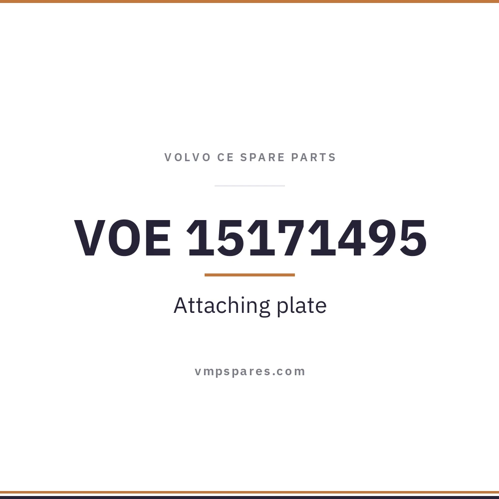 VOE 15171495 – Attaching plate