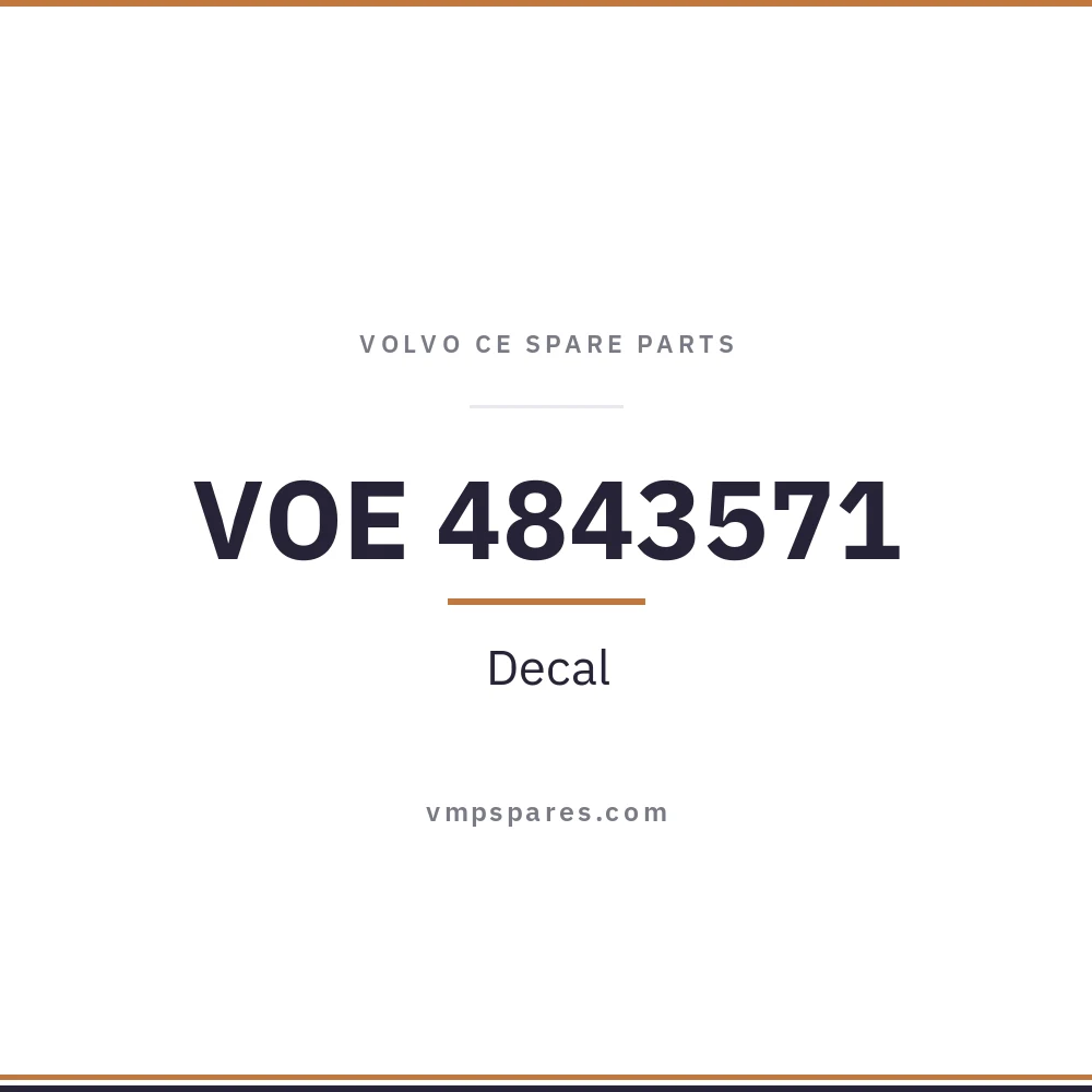 VOE 4843571 – Decal