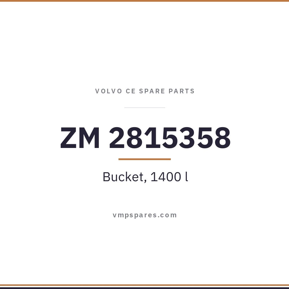 ZM 2815358 – Bucket, 1400 l
