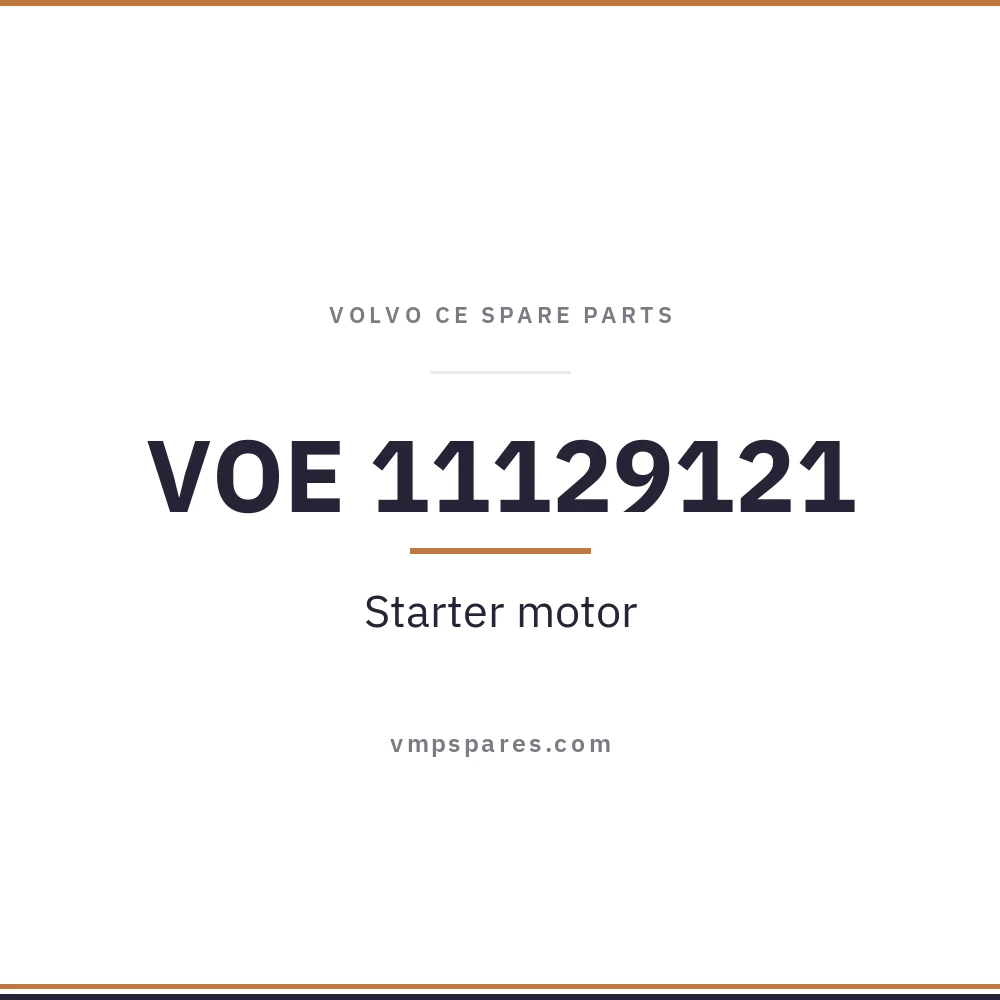 VOE 11129121 – Starter motor