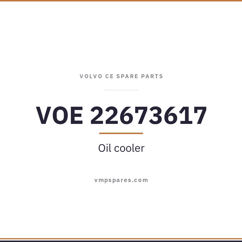 VOE 22673617 – Oil cooler