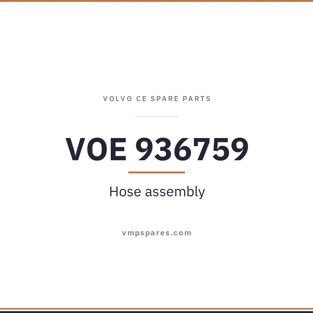 VOE 936759 – Hose assembly