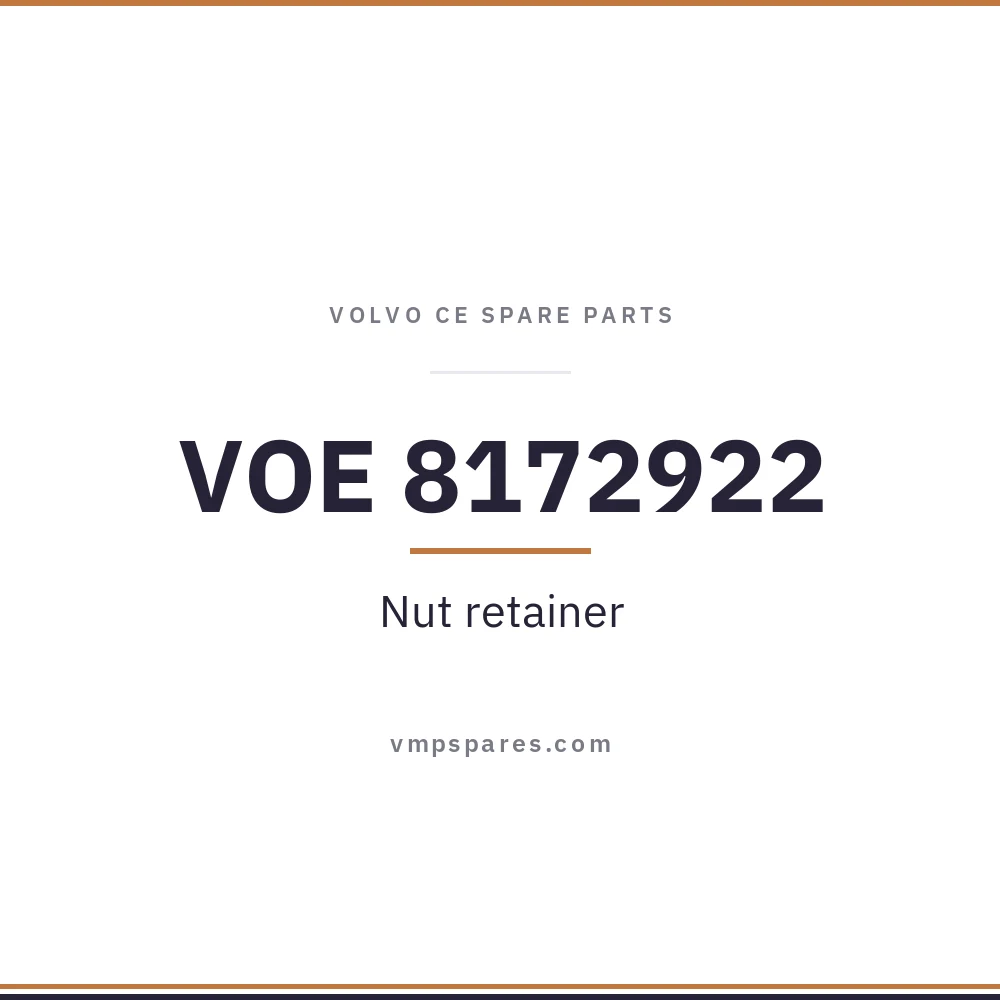 VOE 8172922 – Nut retainer