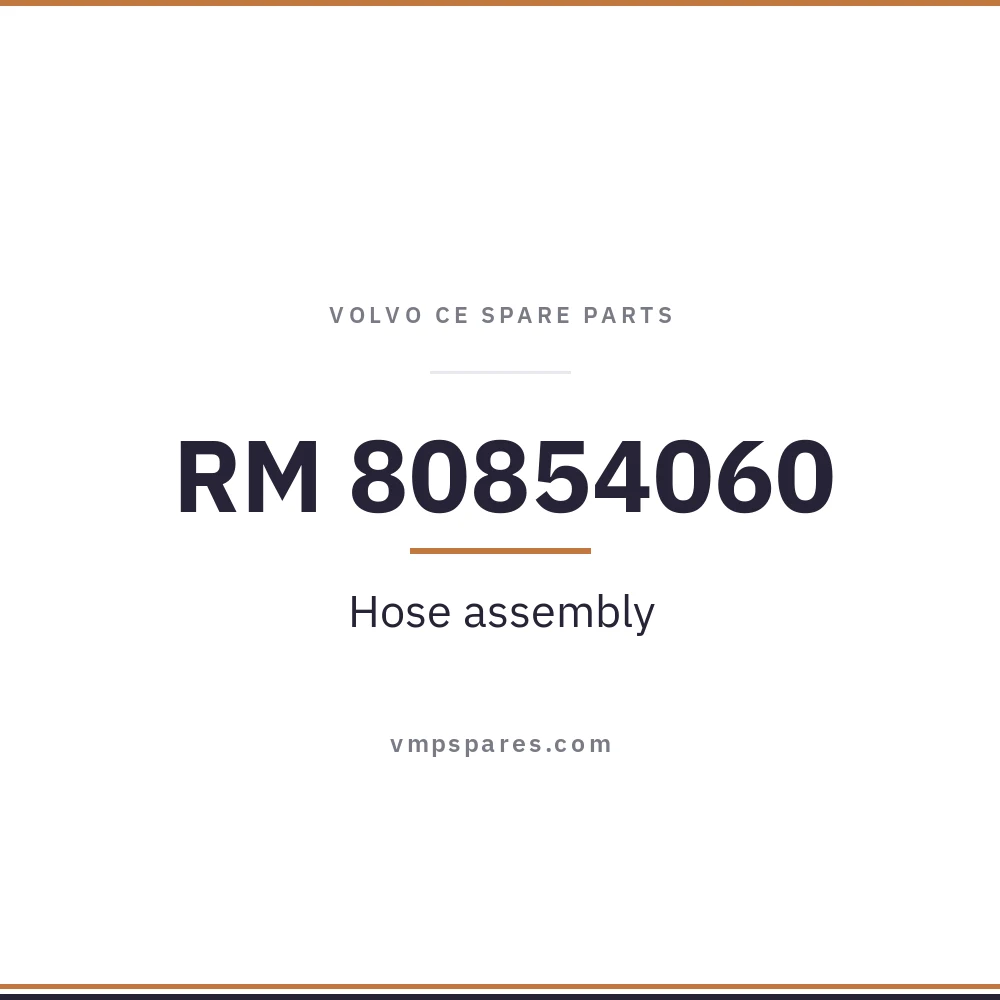 RM 80854060 – Hose assembly