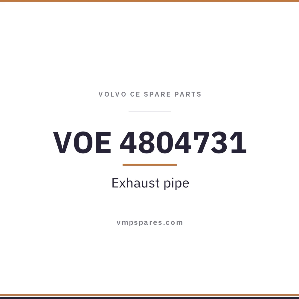 VOE 4804731 – Exhaust pipe