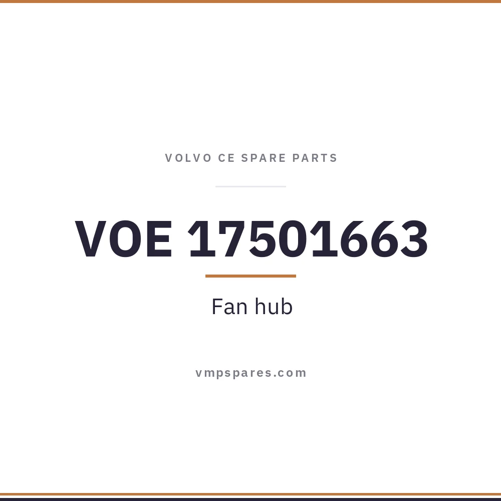 VOE 17501663 – Fan hub
