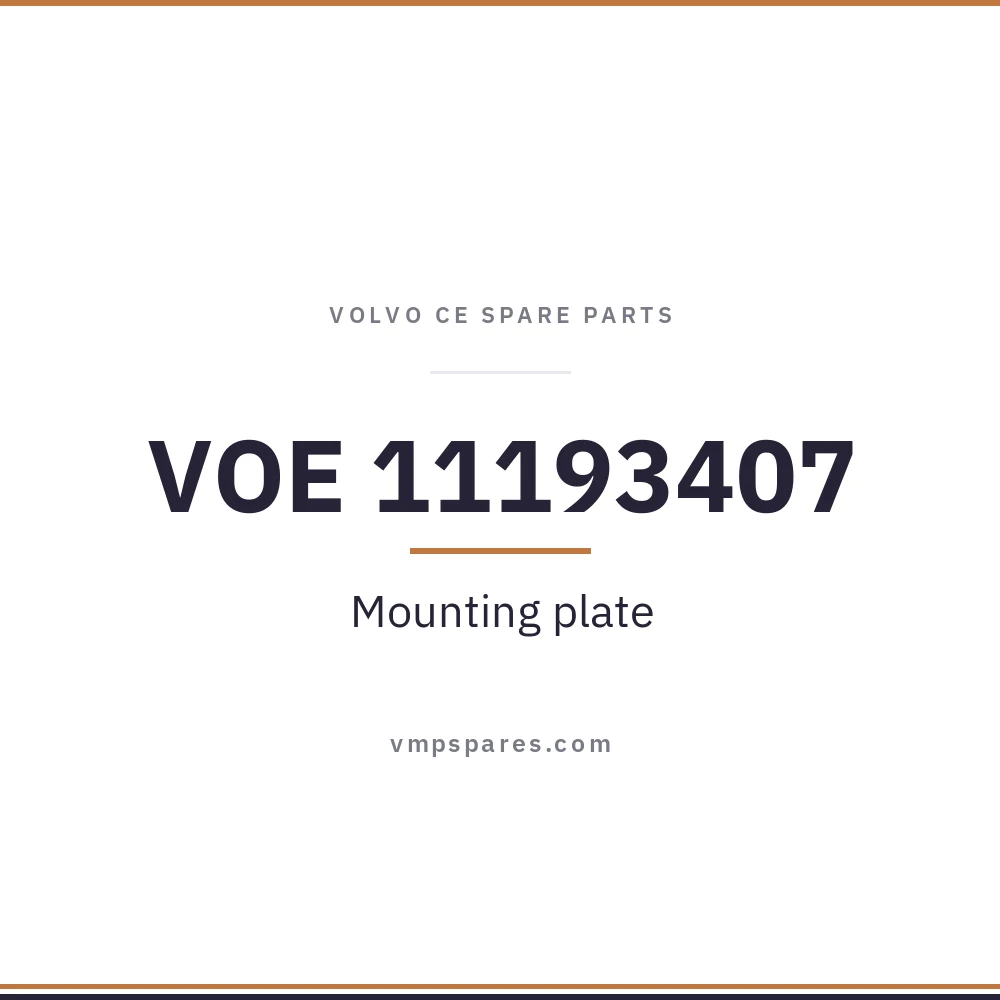 VOE 11193407 – Mounting plate