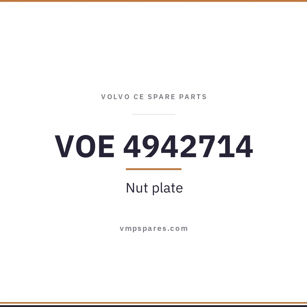 VOE 4942714 – Nut plate