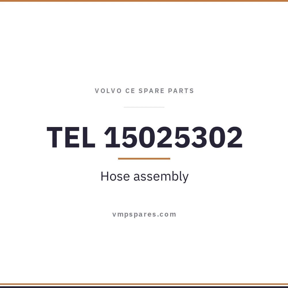 TEL 15025302 – Hose assembly