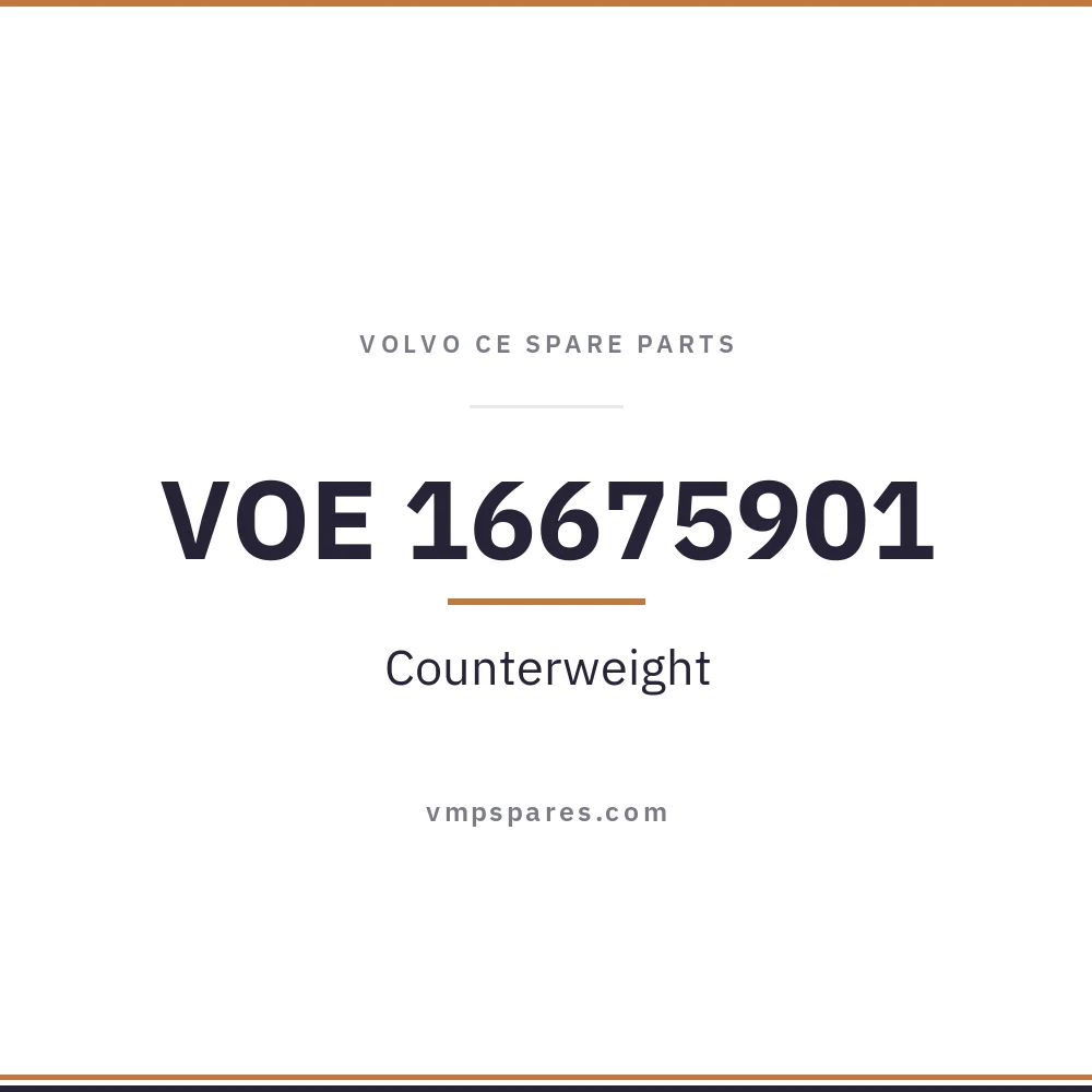 VOE 16675901 – Counterweight