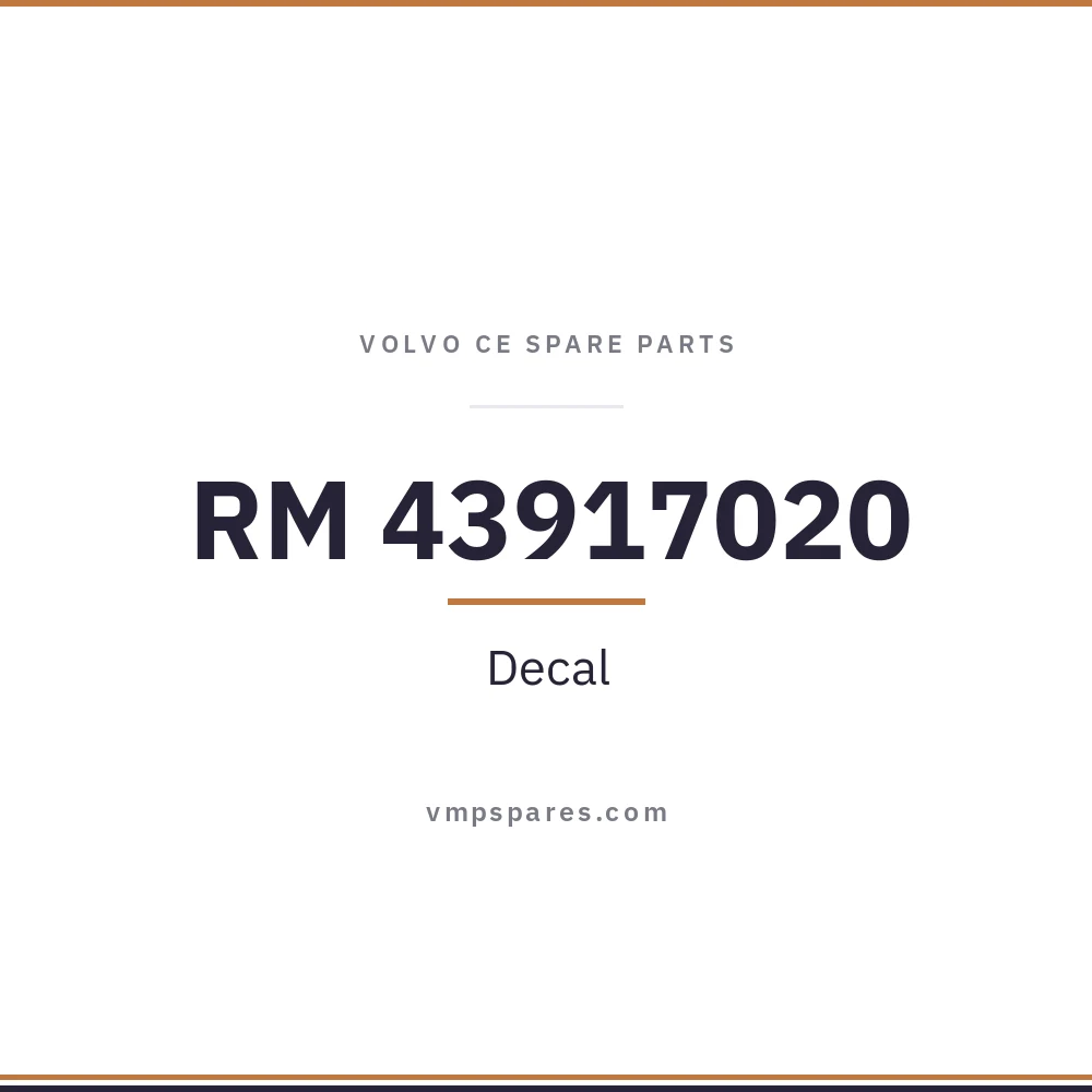 RM 43917020 – Decal