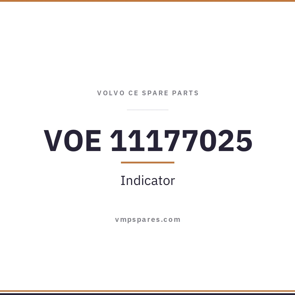VOE 11177025 – Indicator
