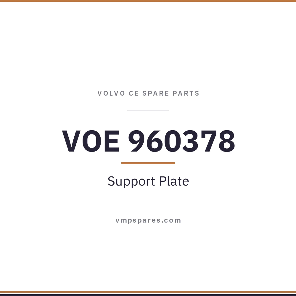 VOE 960378 – Support Plate