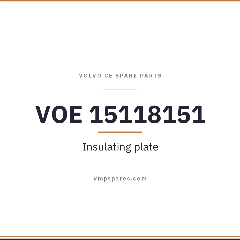 VOE 15118151 – Insulating plate