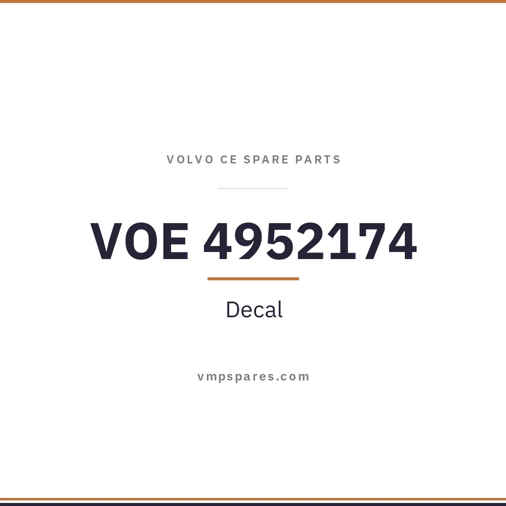 VOE 4952174 – Decal