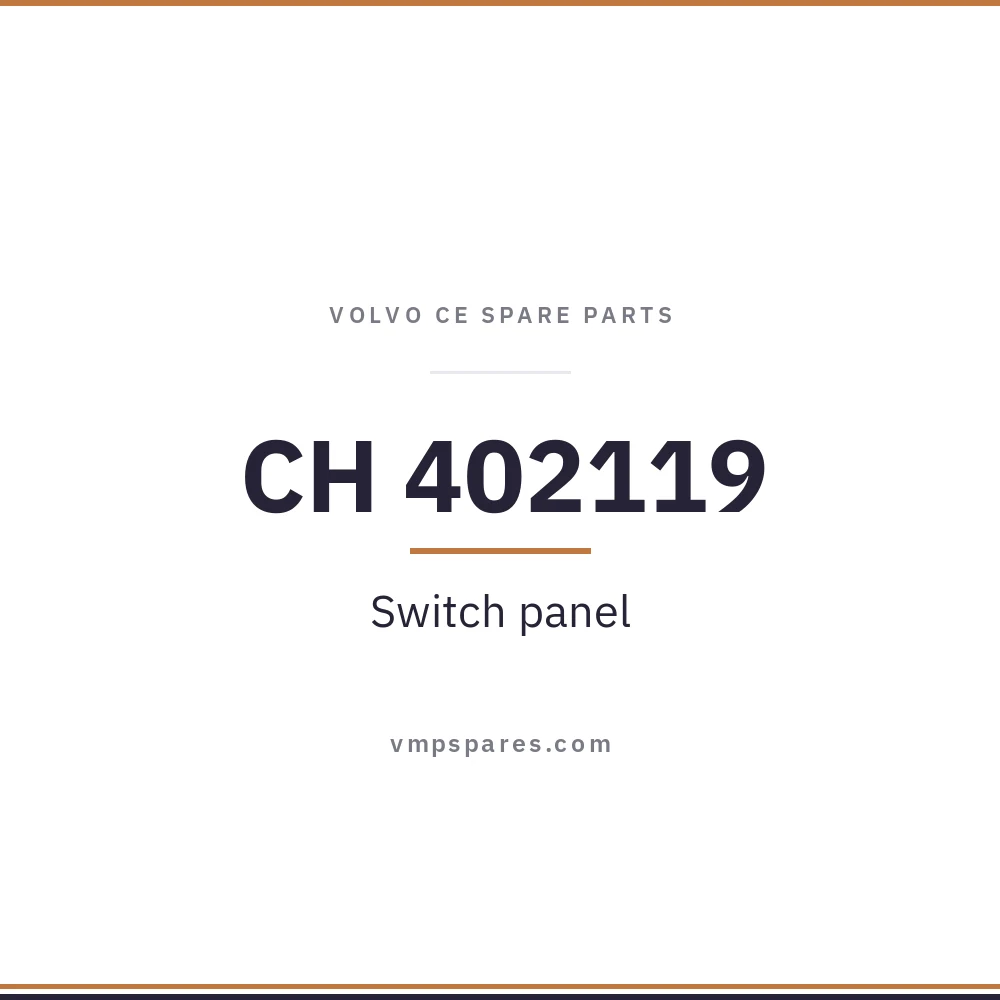 CH 402119 – Switch panel