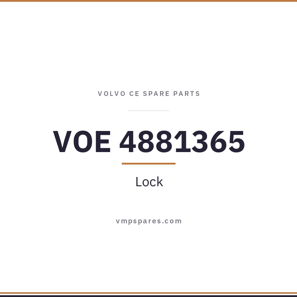 VOE 4881365 – Lock