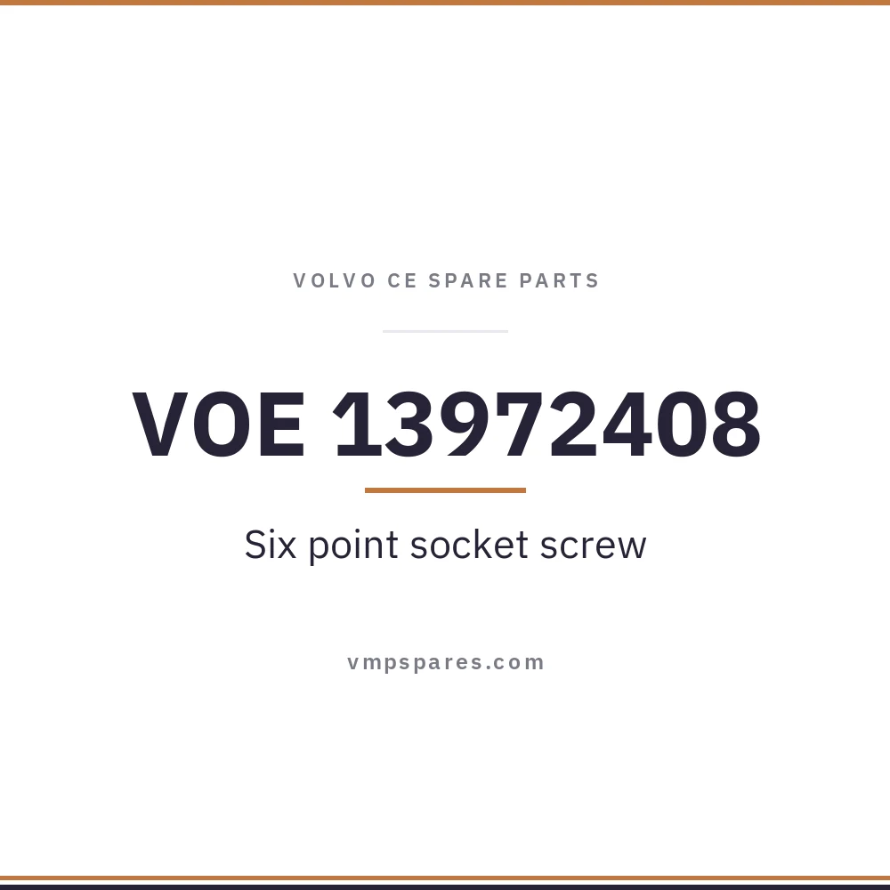 VOE 13972408 – Six point socket screw