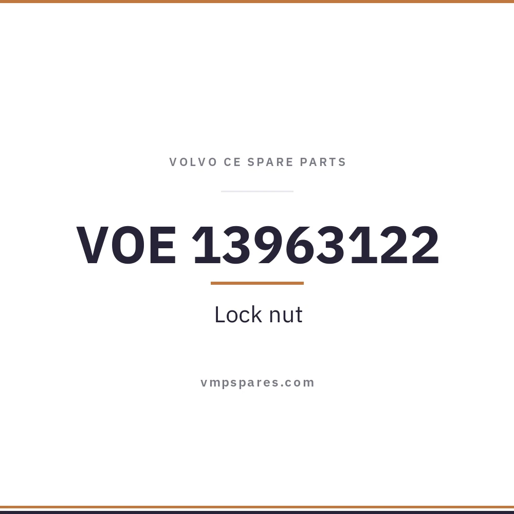 VOE 13963122 – Lock nut