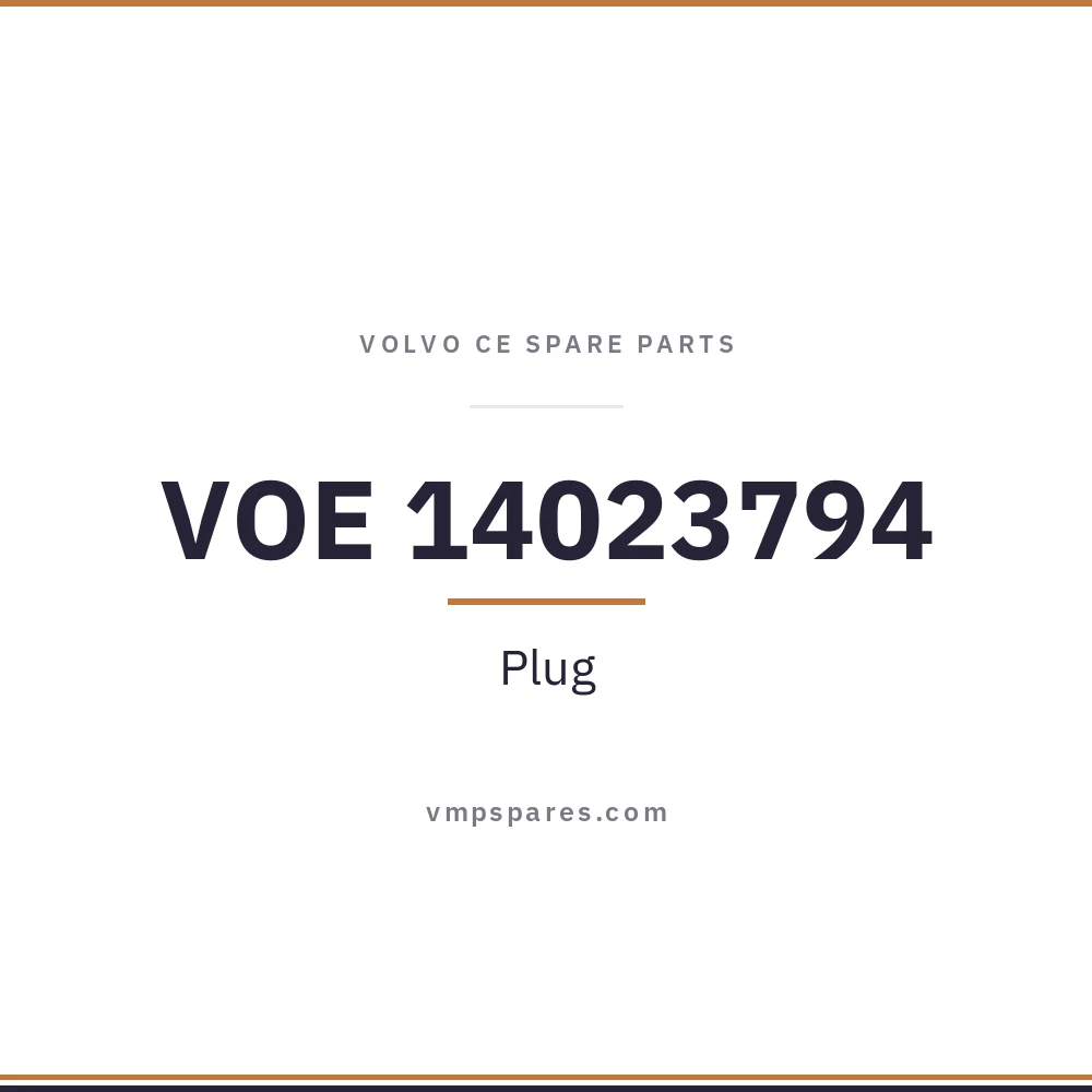 VOE 14023794 – Plug