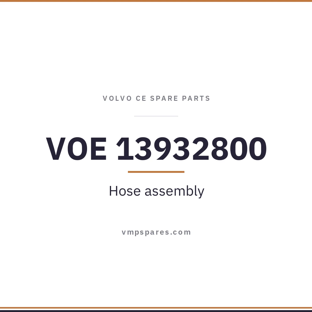 VOE 13932800 – Hose assembly