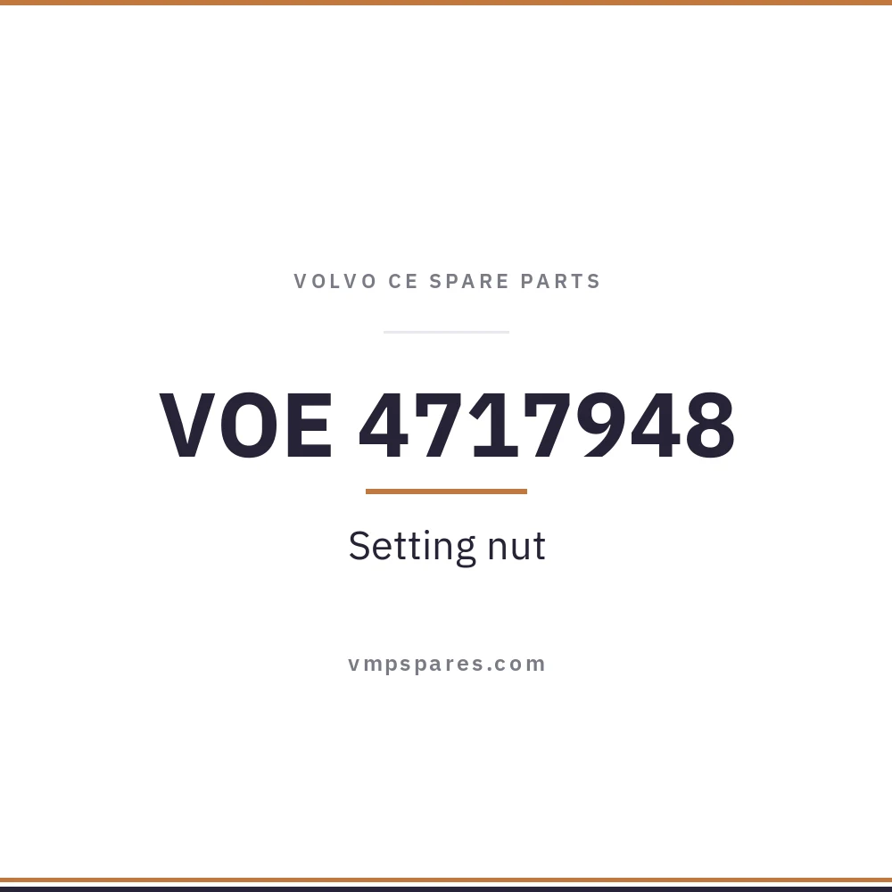 VOE 4717948 – Setting nut