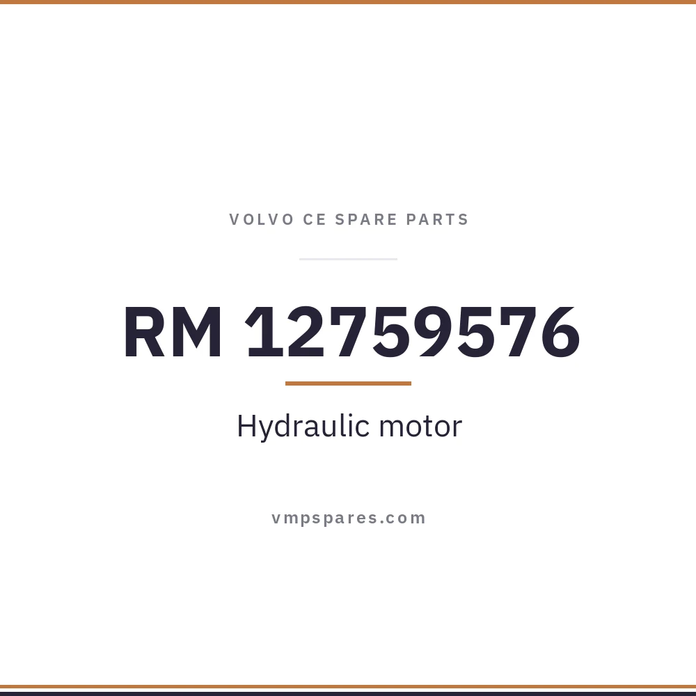 RM 12759576 – Hydraulic motor